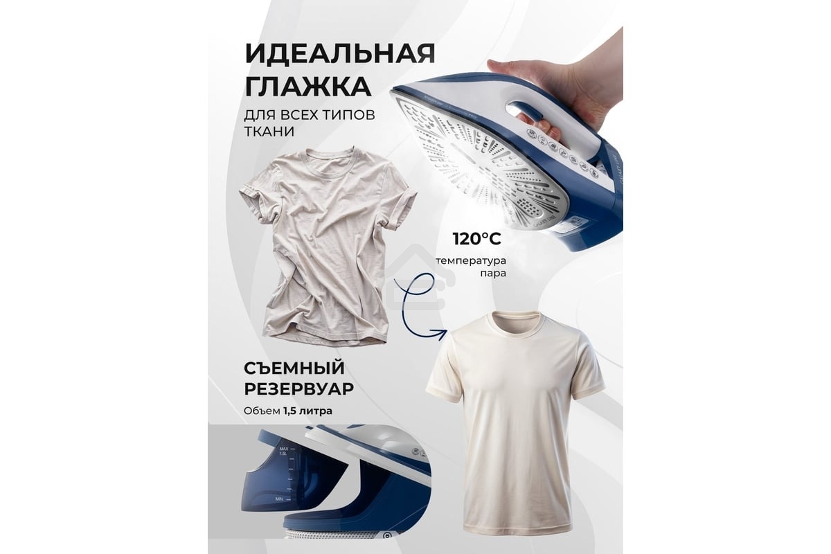 Парогенератор Galaxy Line GL 6172 3100Вт синий/белый