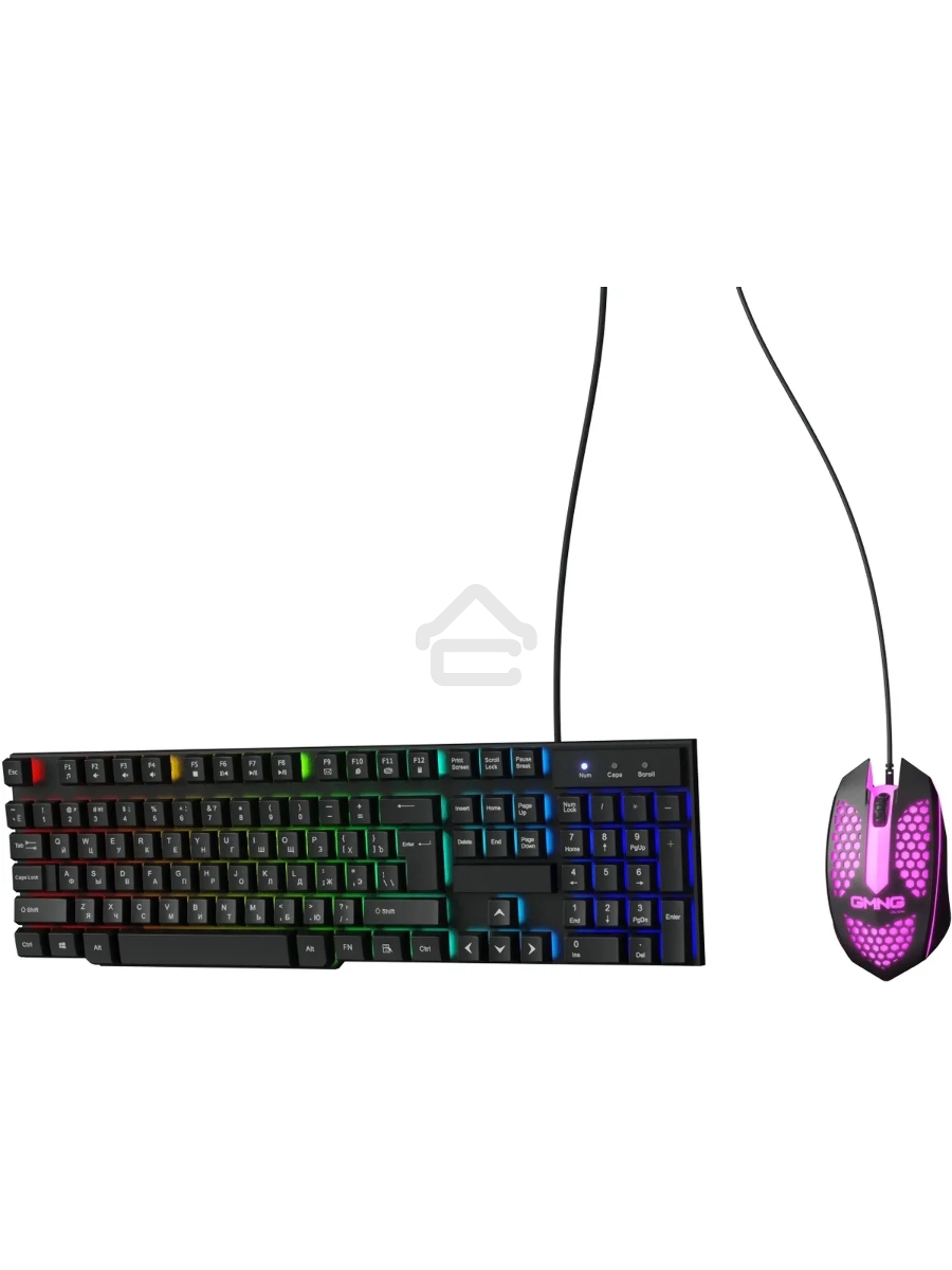 Клавиатура + мышь Оклик GMNG 400GMK клав:черный мышь:черный USB