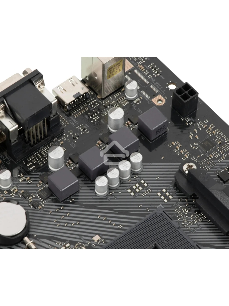Материнская плата ASRock A520M-HDV, AM4, AMD A520, 2xDDR4, 4xSATA, 1xM.2, 1xPCIe 3.0 x16, 1xPCIe 3.0 x1, 1xDVI-D, 1xHDMI, 1xVGA, 1x 1Gb LAN, 3x3.5 мм, 7.1, mATX