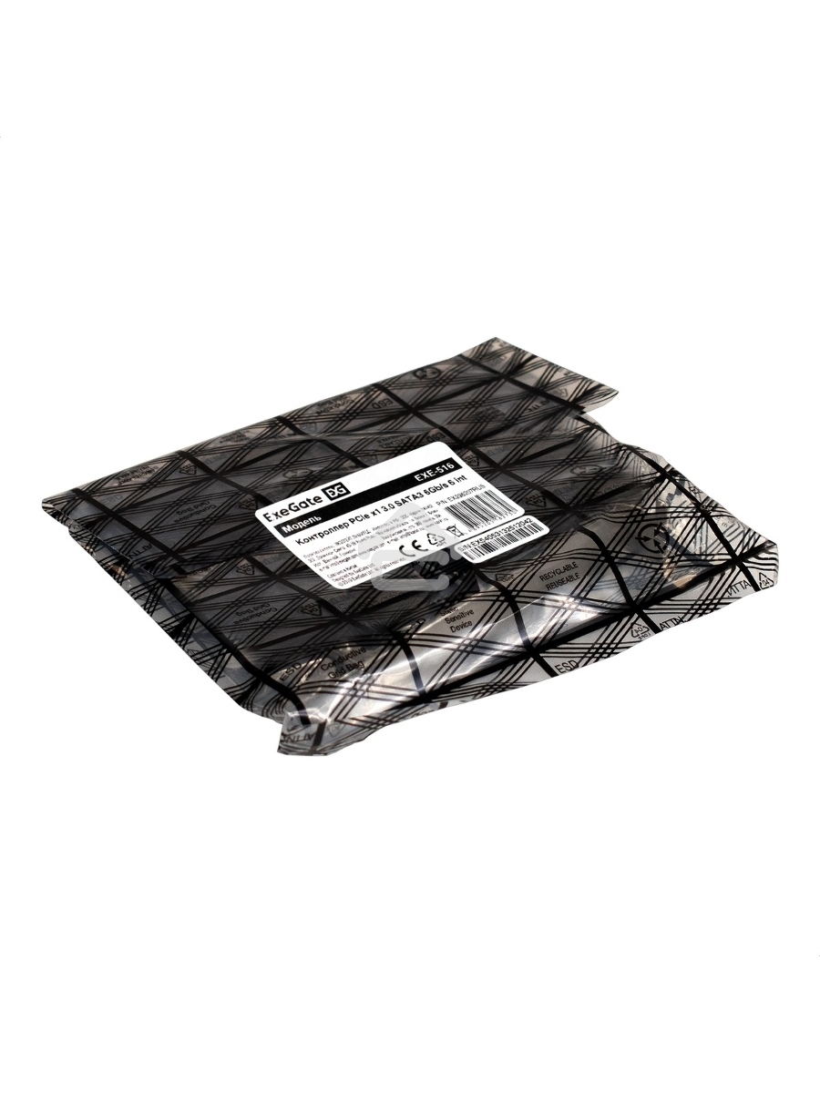 Контроллер ExeGate EXE-516 (PCI-E x4 v3.0, SATA3 6Gb/s, 6 int, ASMedia Chipset ASM1166)