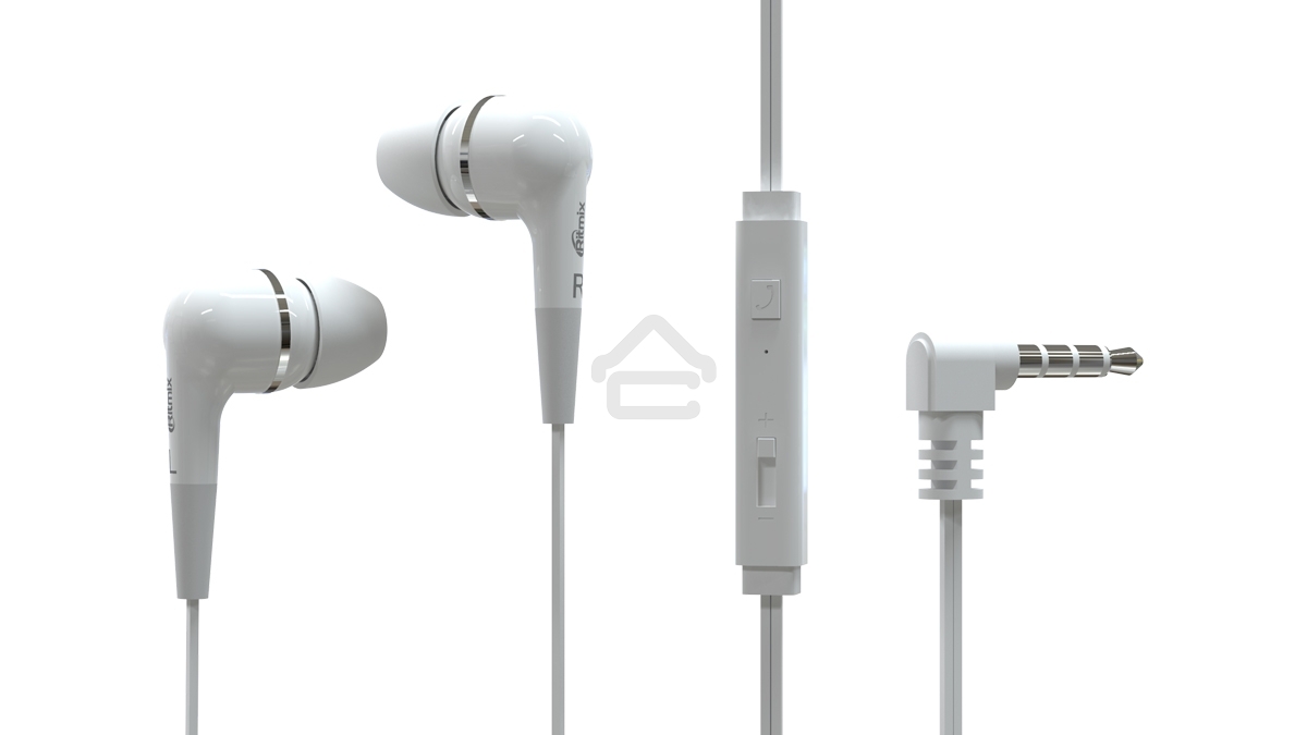 Наушники RITMIX RH-112M белый