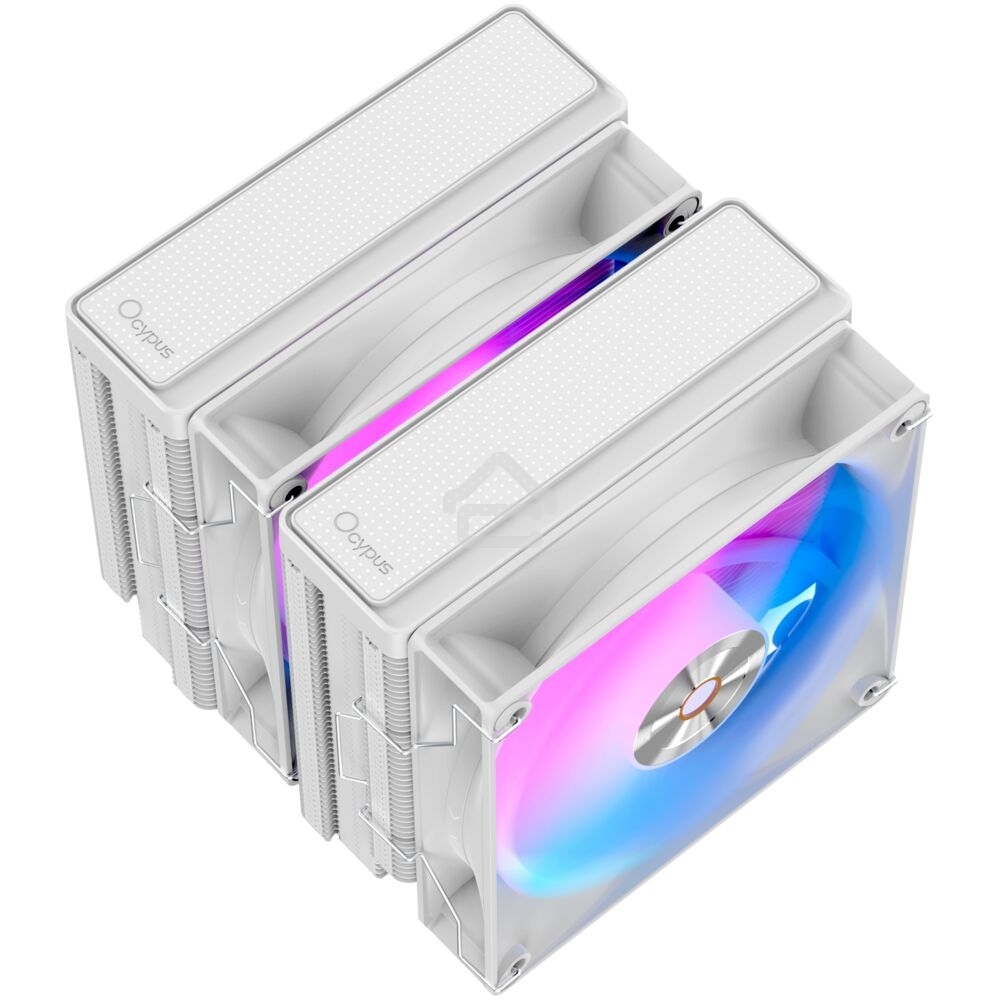 Кулер Ocypus Delta A62 WH ARGb белый 260W/All Intel/AMD AM*/2 fans/Screws