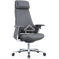 Кресло руководителя Cactus CS-LBK-KYOTO кожа, крестов. алюминий