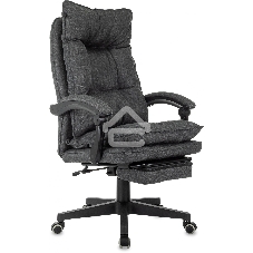 Кресло руководителя Бюрократ CH-820MSG-F темно-серый 38-417 крестов. пластик, подст. для ног