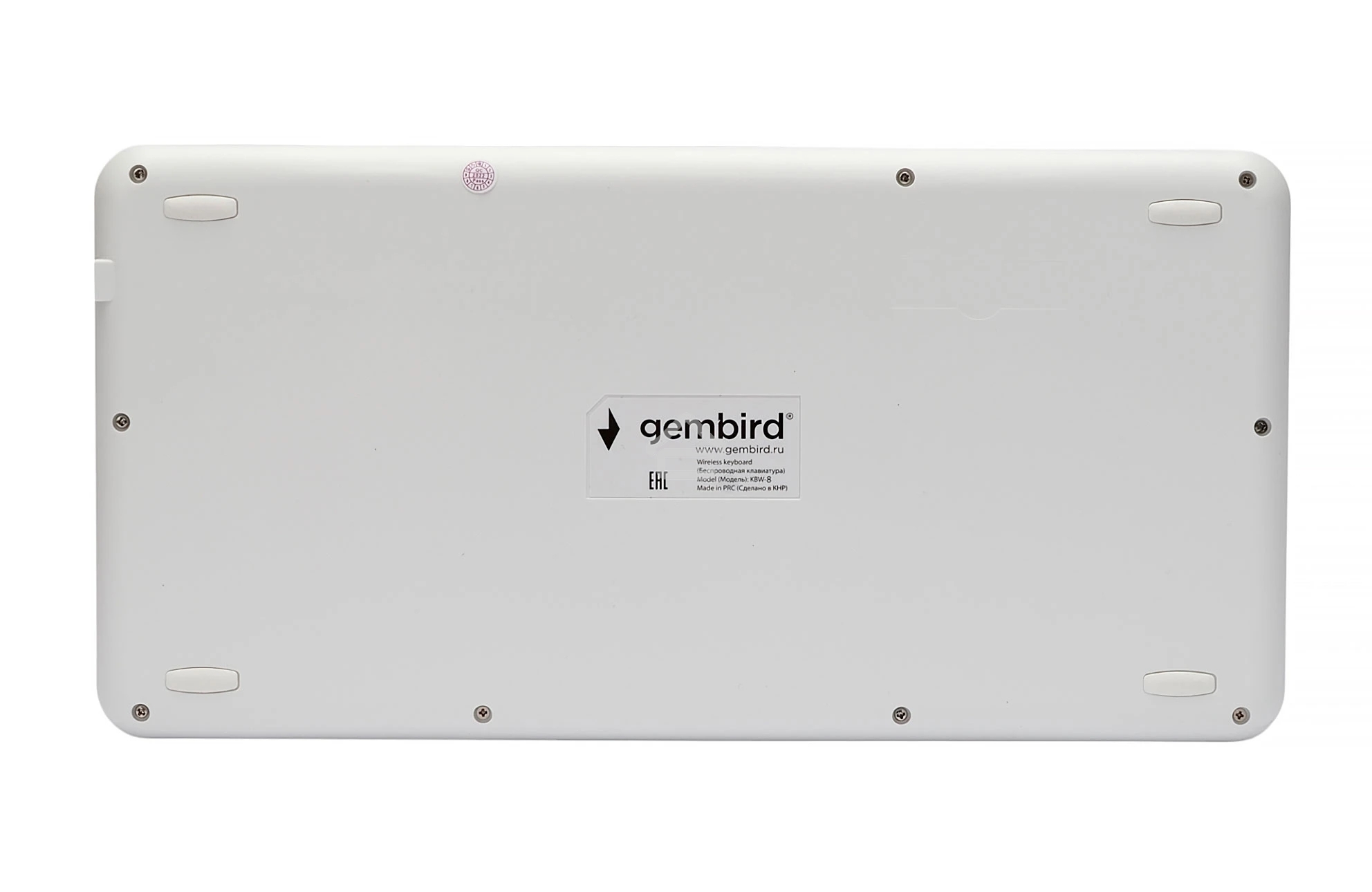 Клавиатура беспроводная Gembird KBW-8, 84кл, подставка для телефона, BT 5.1, белая