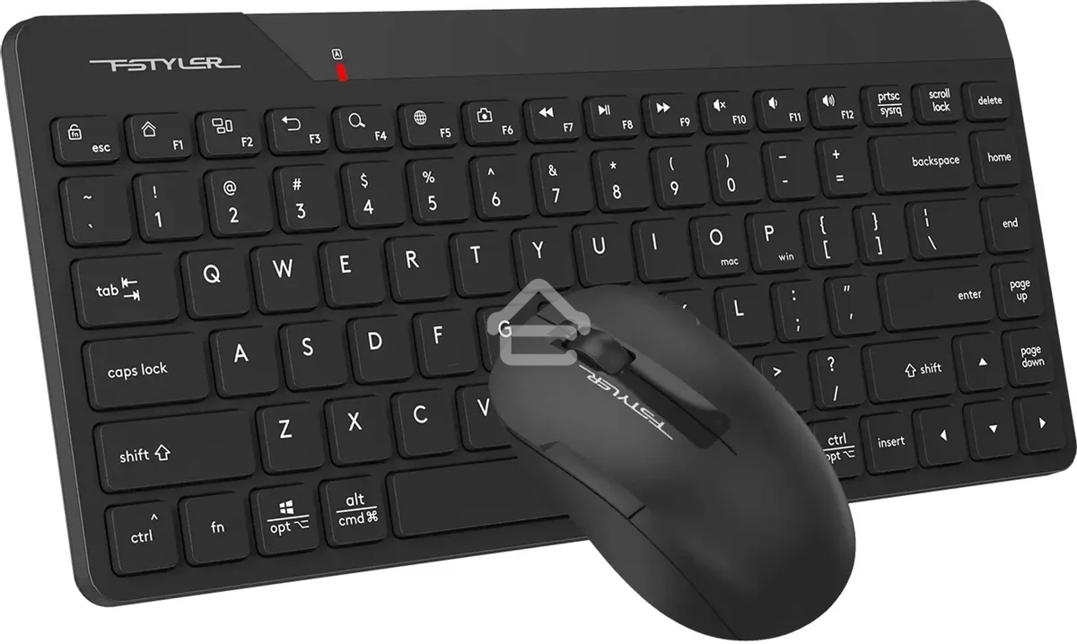 Клавиатура + мышь A4Tech Fstyler FG2200 Air2 клав:черный мышь:черный USB беспроводная slim