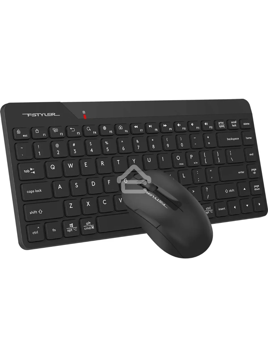 Клавиатура + мышь A4Tech Fstyler FG2200 Air2 клав:черный мышь:черный USB беспроводная slim