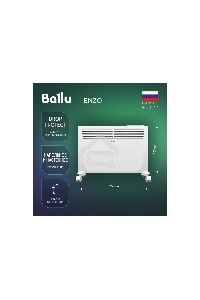 Конвектор Ballu Enzo BEC/EZER-1500 белый, 1500 Вт, 20 м2, термостат, дисплей