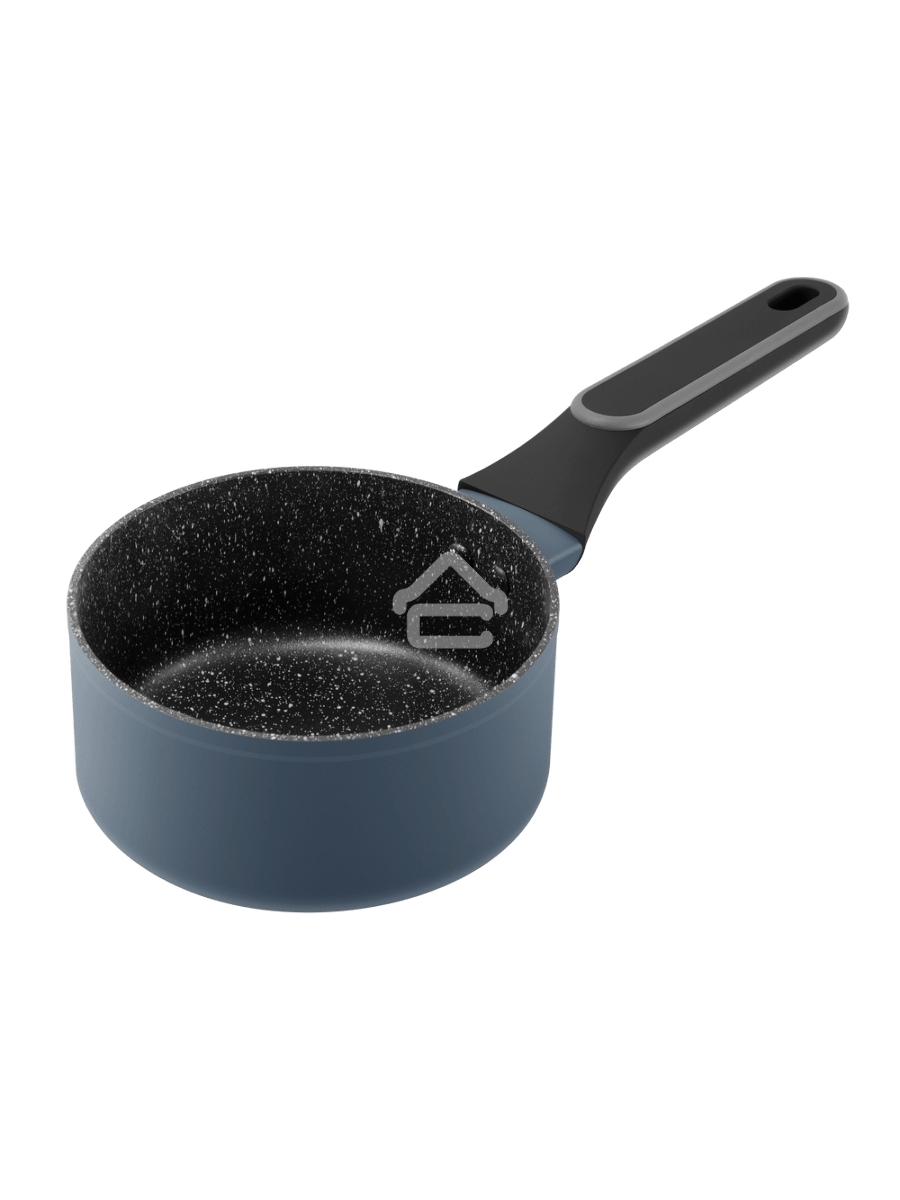 Ковш Maunfeld FRIDA MSP15FA02DG из кованого алюминия со стеклянной крышкой, 16 см, 1,5 л.