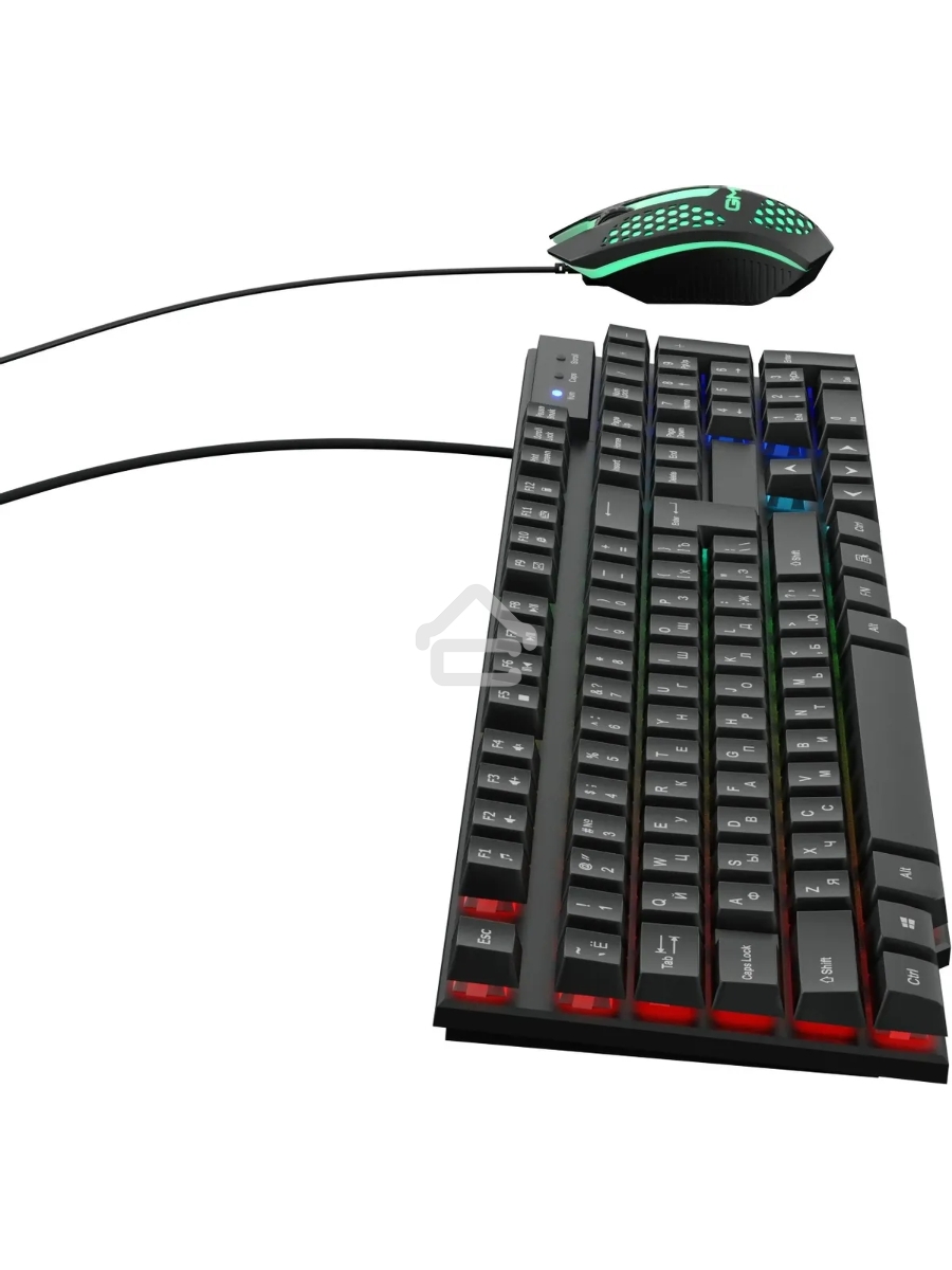 Клавиатура + мышь Оклик GMNG 400GMK клав:черный мышь:черный USB