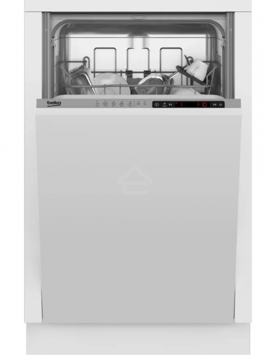Встраиваемая посудомоечная машина Beko BDIS15060, белый, 44.8 см, 10 компл., 49 дБ, класс A