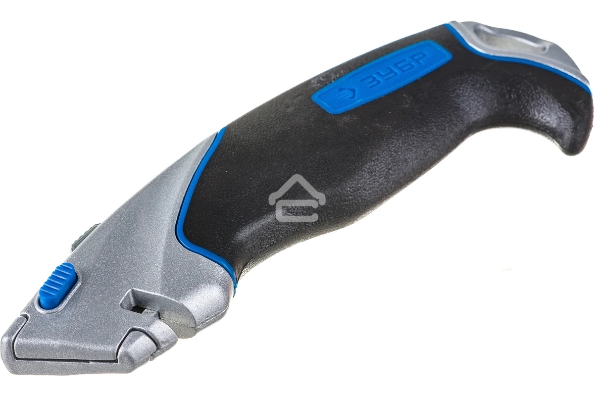 Нож Зубр Профессионал Эксперт А24, универсальный с автостопом и быстрой заменой лезвий, трап. лезвия А24