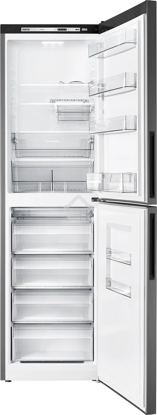 Холодильник Atlant ХМ-4625-151 черный металлик двухкамерный 205/159л морозилка снизу, капельная система