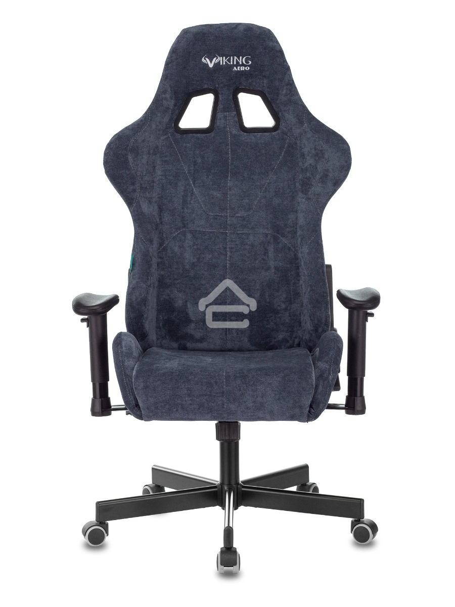 Кресло игровое Бюрократ VIKING KNIGHT LT27 FABRIC синий крестовина металл/пластик