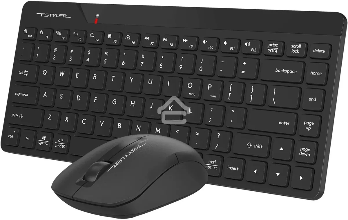 Клавиатура + мышь A4Tech Fstyler FG2200 Air2 клав:черный мышь:черный USB беспроводная slim