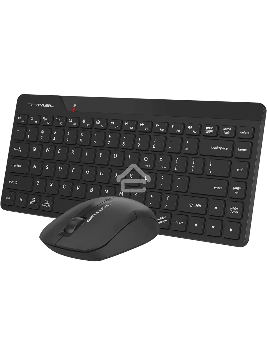 Клавиатура + мышь A4Tech Fstyler FG2200 Air2 клав:черный мышь:черный USB беспроводная slim