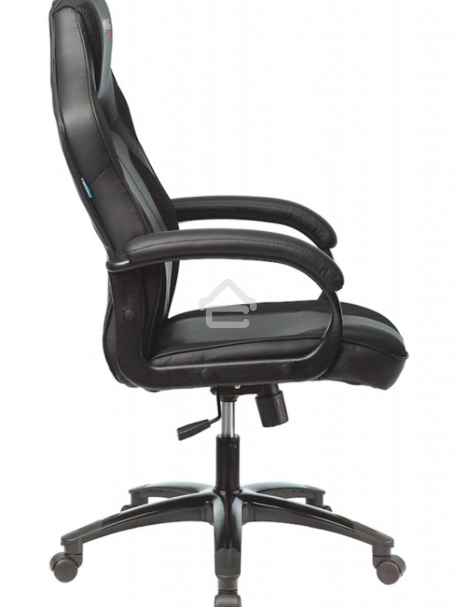 Кресло игровое Бюрократ VIKING 2 AERO BLACK EDITION черный, искусственная кожа