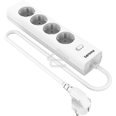 Сетевой фильтр Philips CHP2145WC/51, 5м, 4 розетки, белый