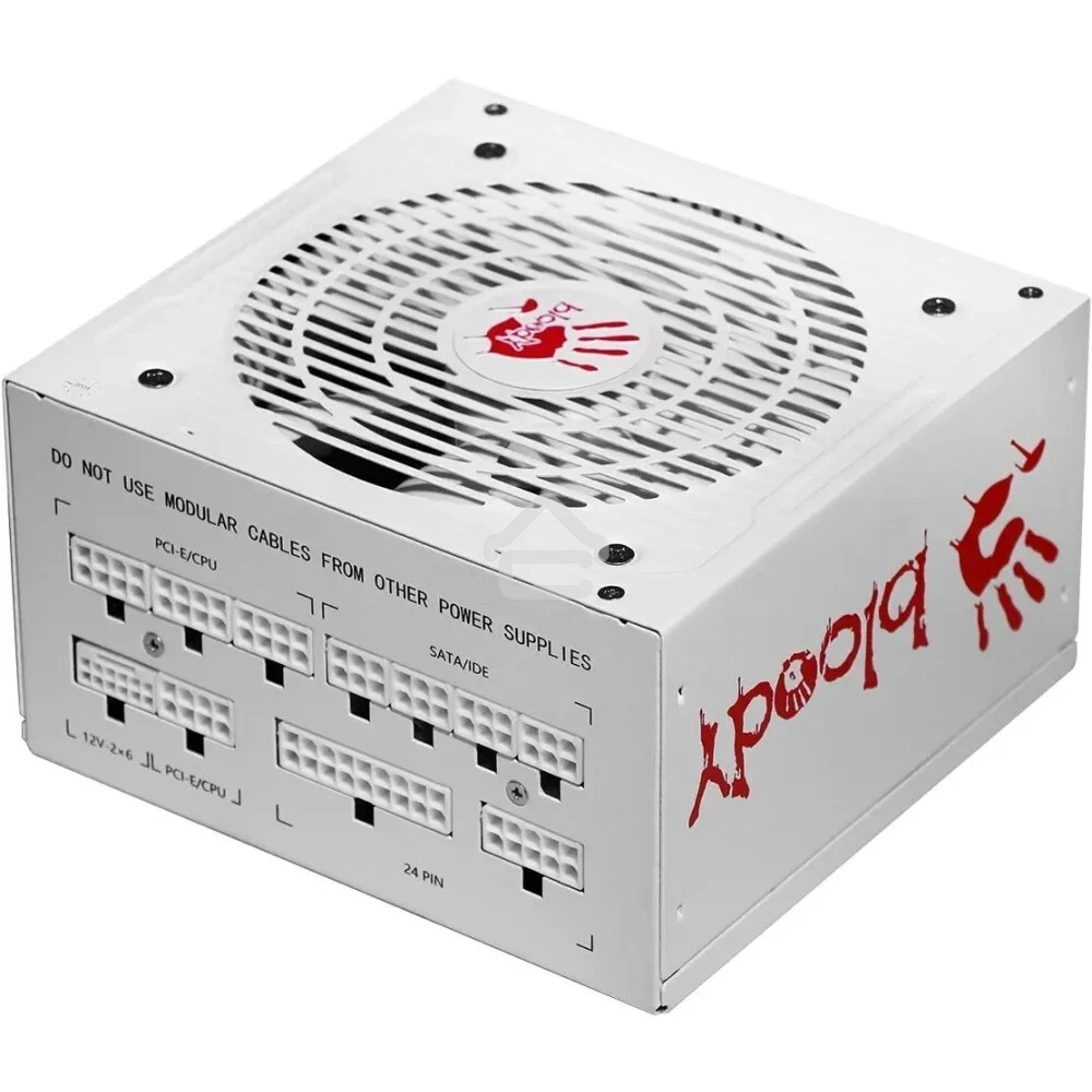 Блок питания Bloody BD-PS750G, 750Вт, 80 PLUS Gold, 120мм, белый