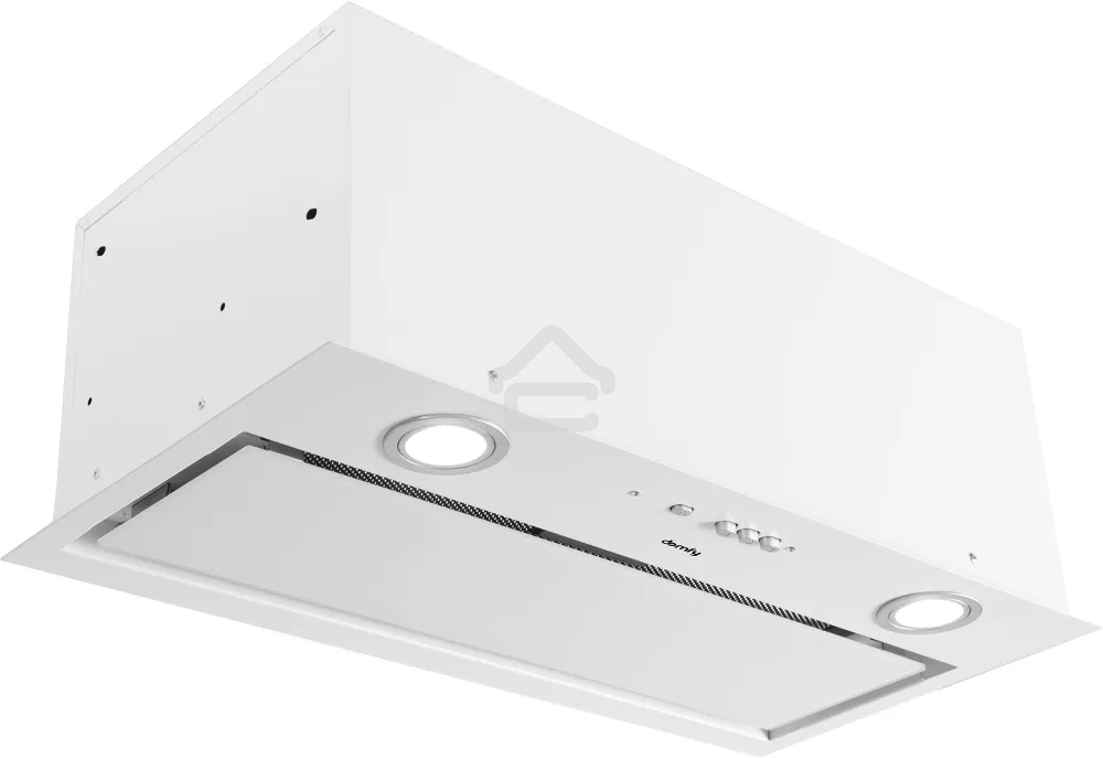 Вытяжка встраиваемая Domfy DM6036BB WG белая, 60 см, 550 куб. м/ч, 57 дБ