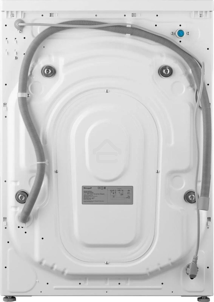 Стиральная машина Weissgauff WM 4027 Inverter Steam (431558) белый, загрузка фронтальная 7 кг, 1200 об/мин, класс: А