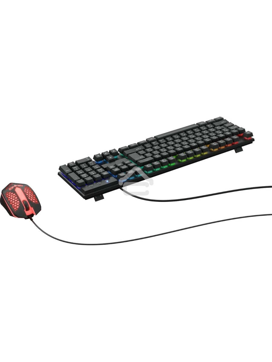Клавиатура + мышь Оклик GMNG 400GMK клав:черный мышь:черный USB