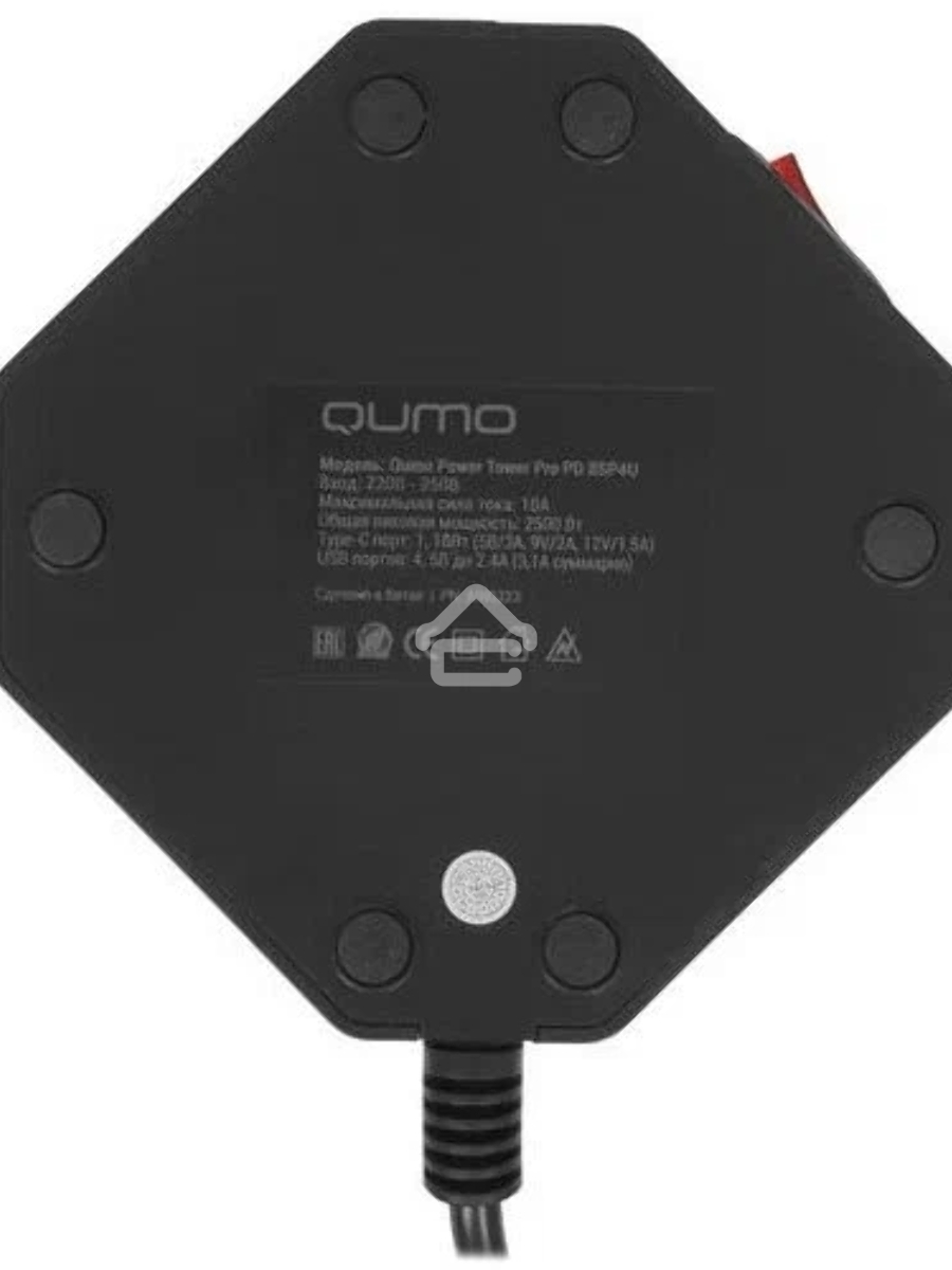 Сетевой фильтр QUMO Power Tower PRO PD 8SP4U (P-0004)