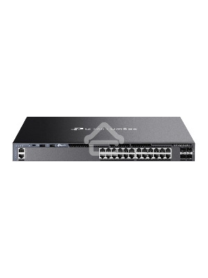 Стекируемый управляемый коммутатор 3 го уровня TP-Link SG6428X Omada с 24 гигабитными портами и 4 портами SFP+