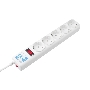 Фильтр-удлинитель , PC 0,5м 5р, бел. 10А, SPG-B-0,5M-WHITE