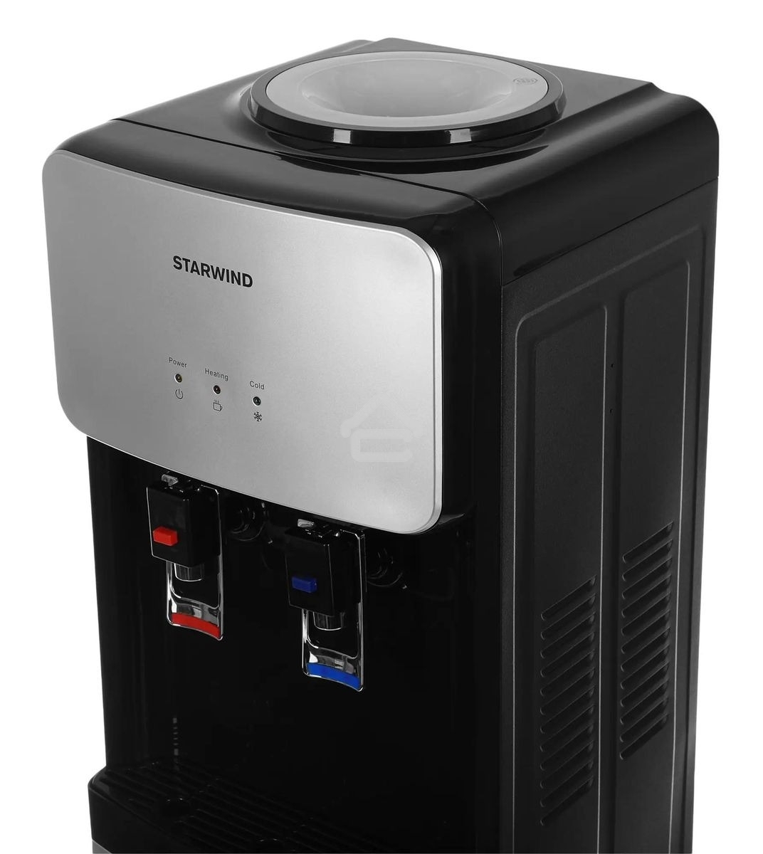 Кулер Starwind SW-1011EB напольный, электронный, черный/серебристый