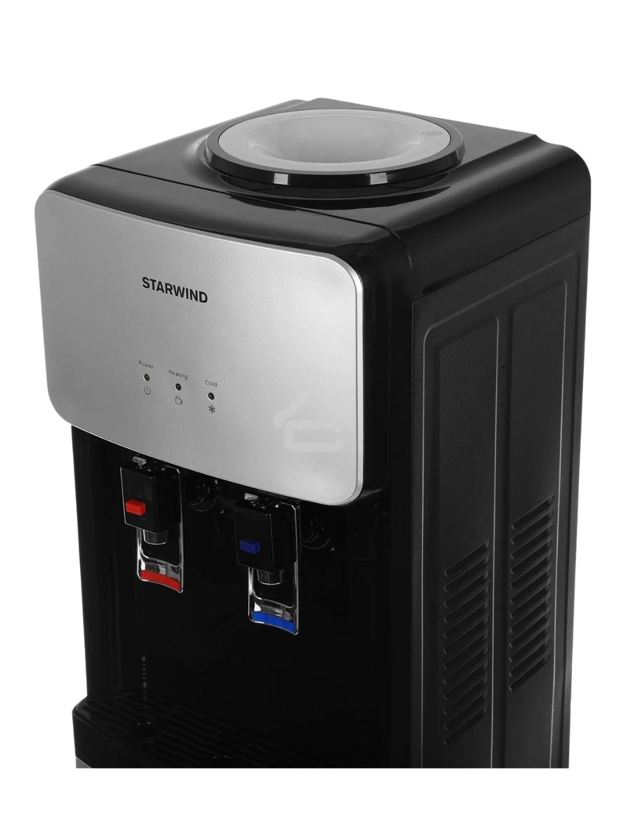 Кулер Starwind SW-1011EB напольный электронный черный/серебристый