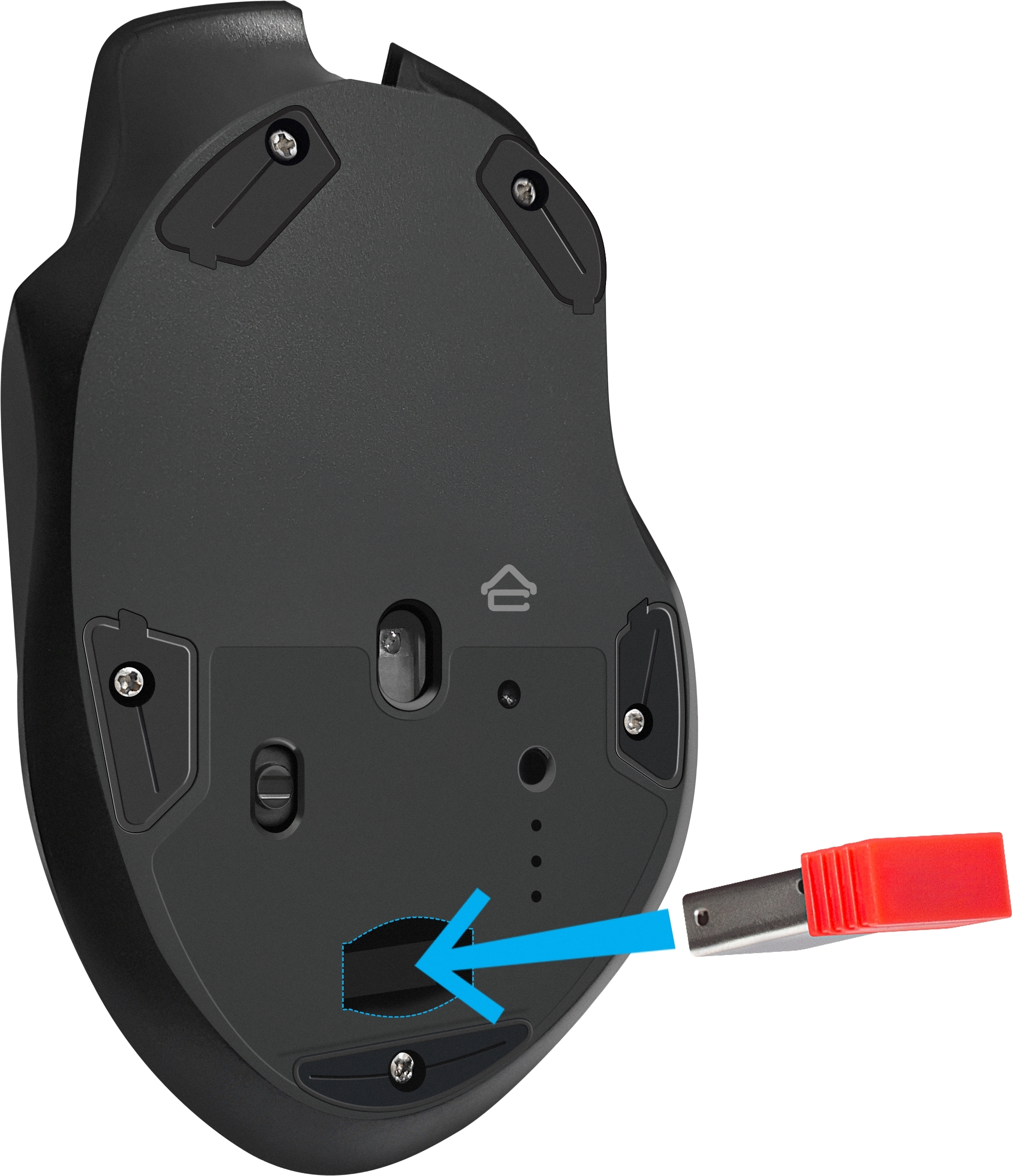 Мышь беспроводная Defender Thunder GM-213 черный, 1600 dpi, радиоканал, USB, кнопки - 8