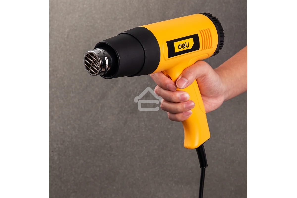 Фен технический Deli DL391202 (2000Вт, рабочая температура 100...650 град.)