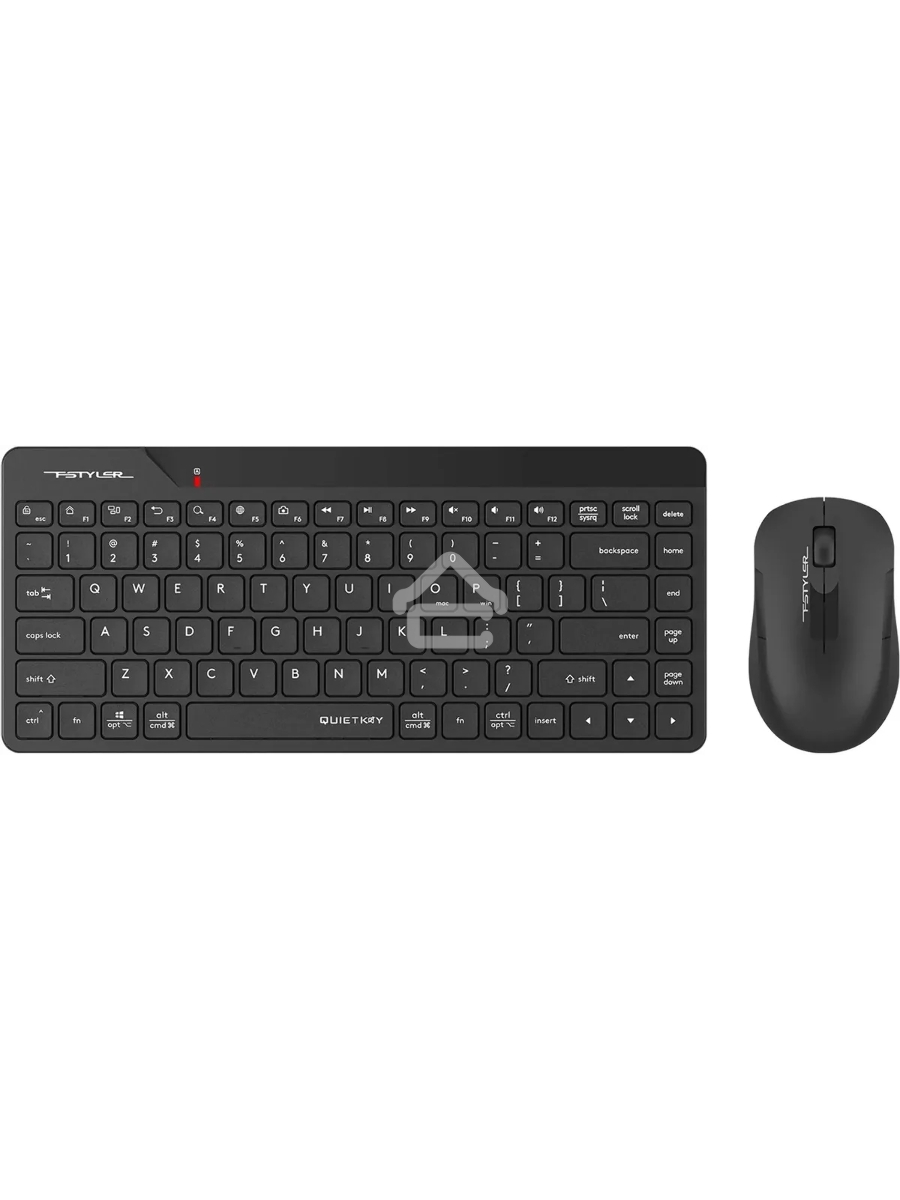 Клавиатура + мышь A4Tech Fstyler FG2200 Air2 клав:черный мышь:черный USB беспроводная slim