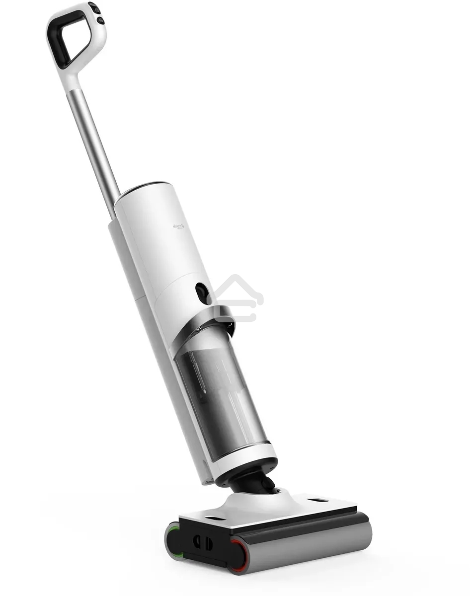 Пылесос моющий Deerma DEM-VX910W белый/черный, питание от аккумулятора, 230 Вт, уборка влажная/сухая, пылесборник 0.7 л, работа от АКБ max - 45 мин