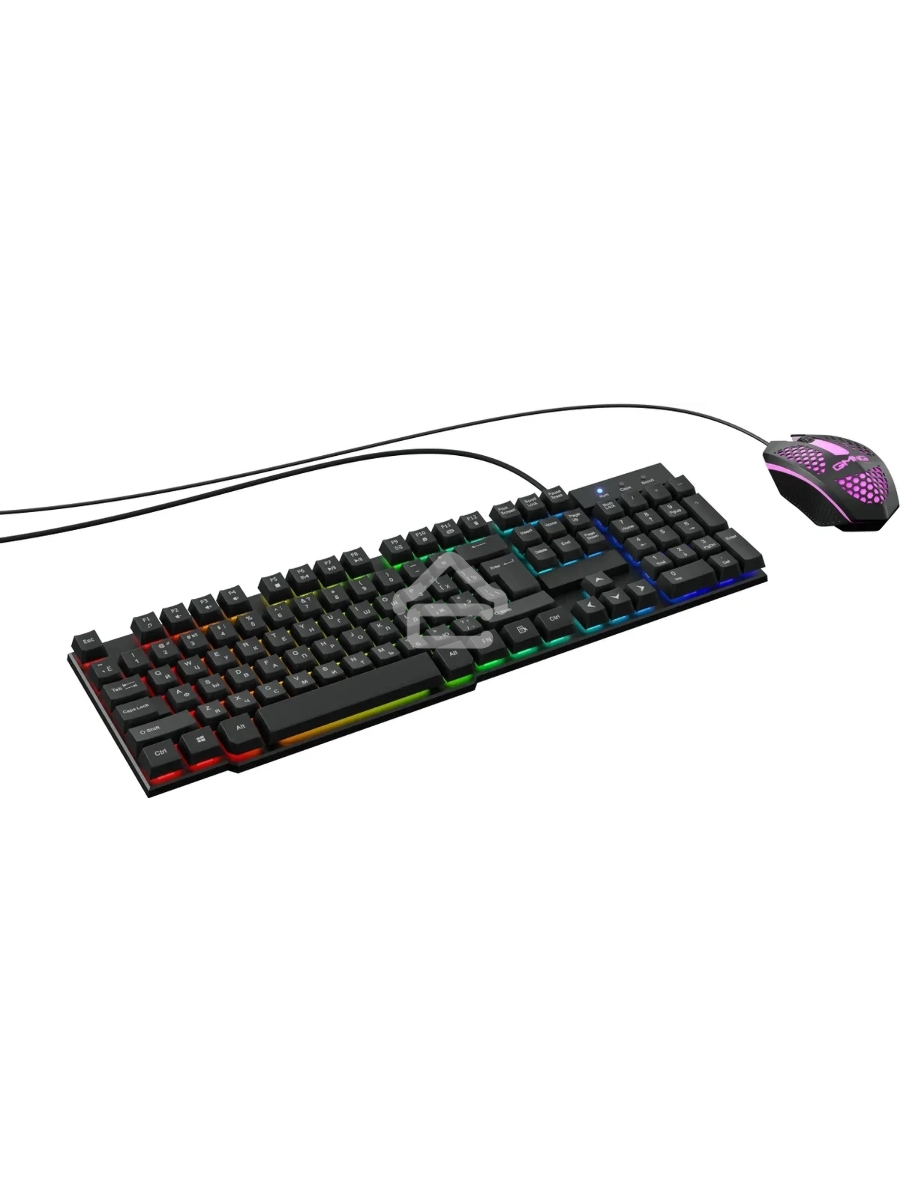 Клавиатура + мышь Оклик GMNG 400GMK клав:черный мышь:черный USB