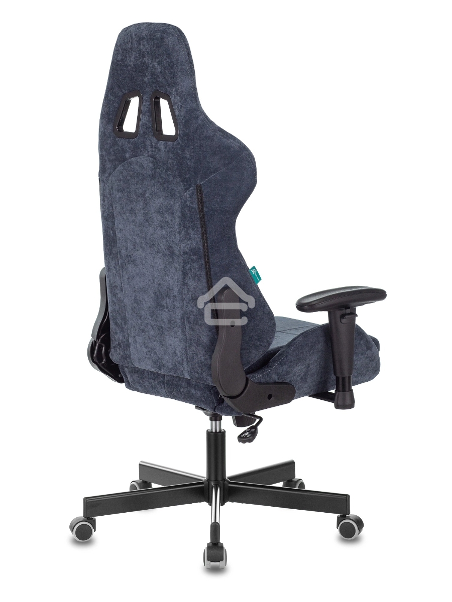 Кресло игровое Бюрократ VIKING KNIGHT LT27 FABRIC синий крестовина металл/пластик