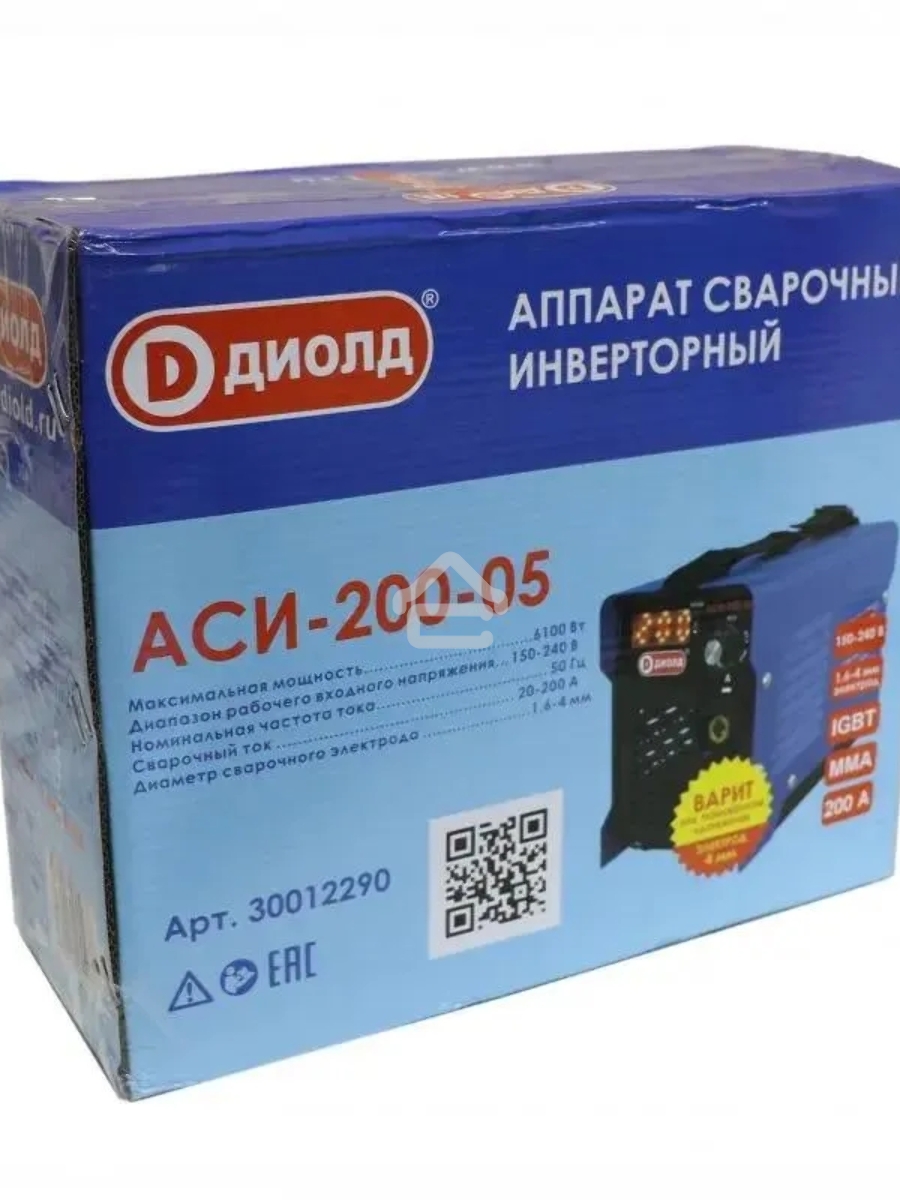Сварочный аппарат Диолд АСИ-200-05 инвертор ММА DC 6.1кВт