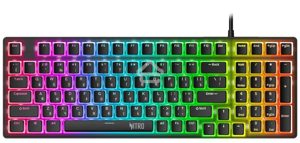 Клавиатура проводная Acer Nitro OKW303, USB, черный