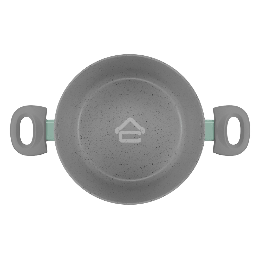 Кастрюля Maunfeld HELGA MCS57FA05FS из кованого алюминия со стеклянной крышкой, 24 см, 5,7 л.