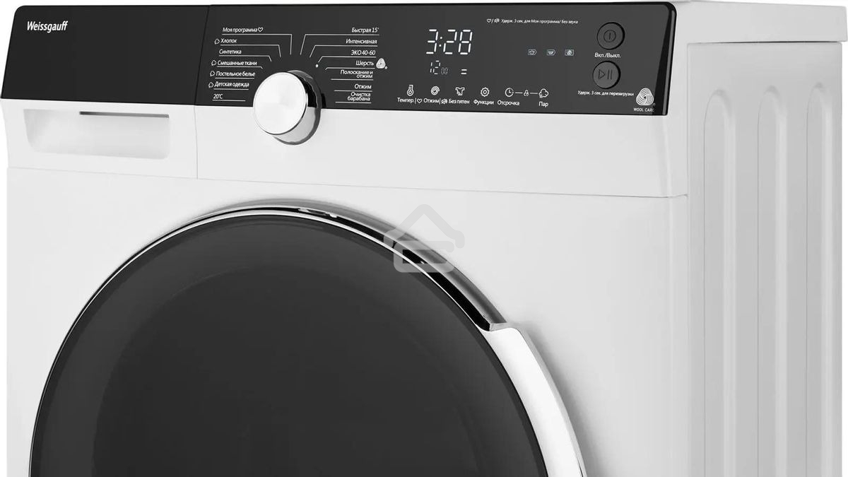 Стиральная машина Weissgauff WM 4027 Inverter Steam (431558) белый, загрузка фронтальная 7 кг, 1200 об/мин, класс: А