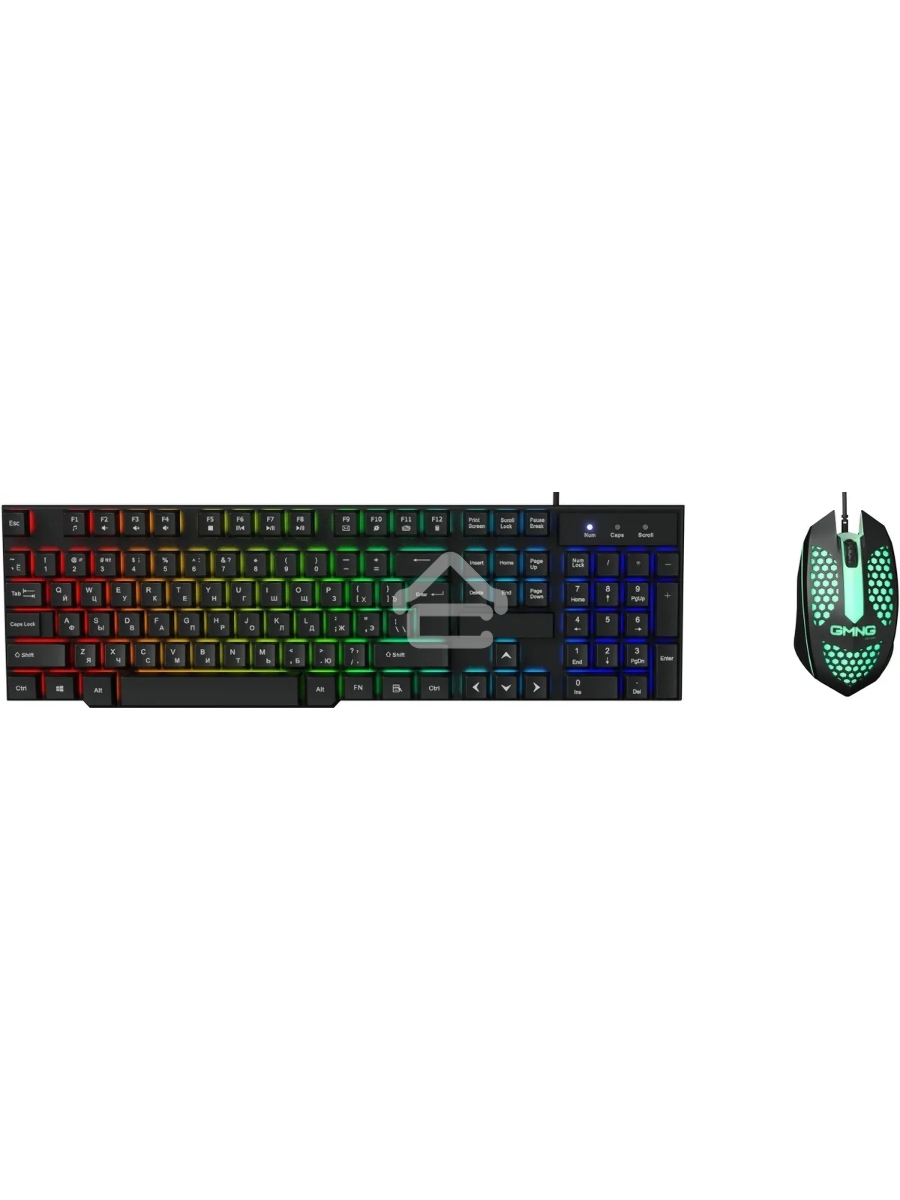 Клавиатура + мышь Оклик GMNG 400GMK клав:черный мышь:черный USB