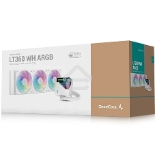 Система жидкостного охлаждения DEEPCOOL LT360 ARGb белый, 120 мм, алюминий/медь, 2400 об/мин, 38.71 дБ, 4 pin, 300 Вт