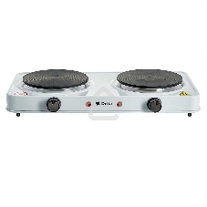 Электрическая плитка Delta D-706 двухконфорочная диск белая (5)