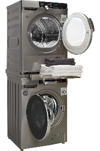 Сушильная машина Weissgauff WD 599 DC Inverter Heat Pump Silver кл.энер.:A+++ макс.загр.:9кг серебристый