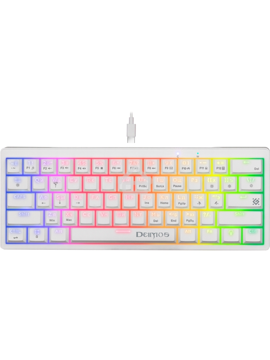Клавиатура Defender Deimos GK-303  проводная, USB, белый