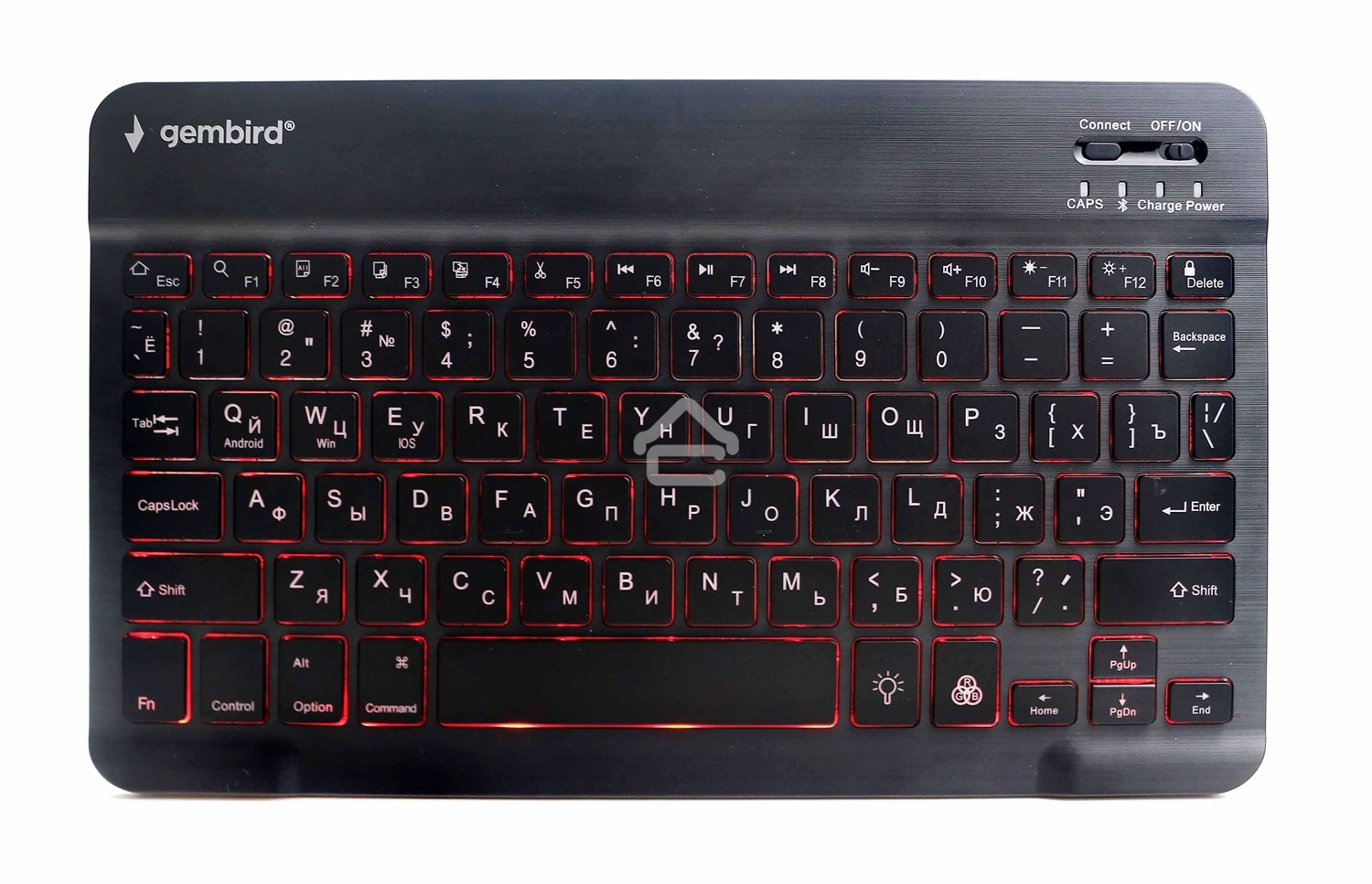 Клавиатура беспроводная Gembird KBW-4N, 78 кл., Bluetooth, ножн.тип клавиш, ультратонкая