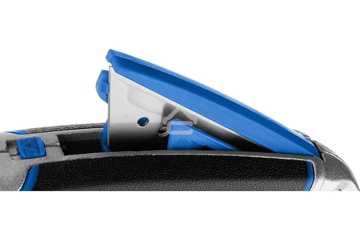 Нож Зубр Профессионал Эксперт А24, универсальный с автостопом и быстрой заменой лезвий, трап. лезвия А24