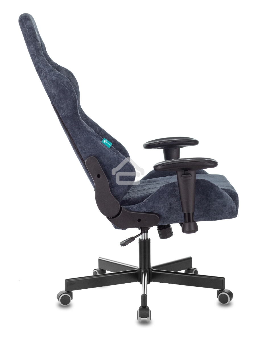 Кресло игровое Бюрократ VIKING KNIGHT LT27 FABRIC синий крестовина металл/пластик