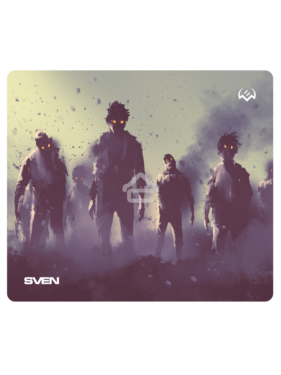 Игровой коврик для мыши (230 х 200 х 2 мм, ткань, резина) SVEN MP-G02S Zombie